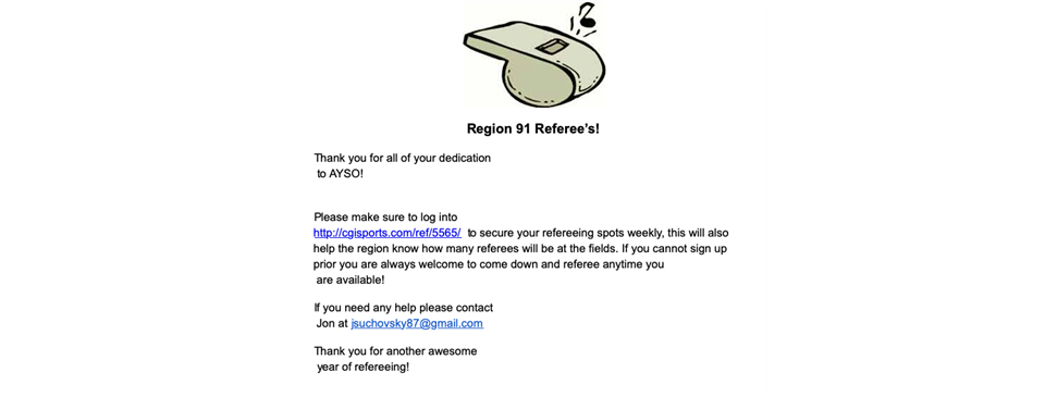 Sign up to referee