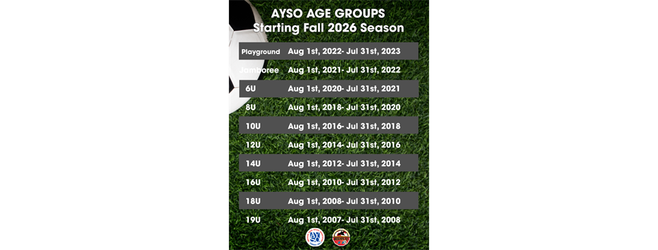 NEW AGE CHART FOR THE 26/27 SEASON